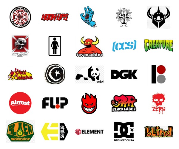 The Skateboard Logos That Matter.
